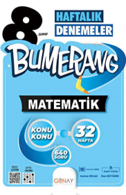 	Günay Yayınları 8.Sınıf Bumerang 32’lik Haftalık Matematik Denemeleri